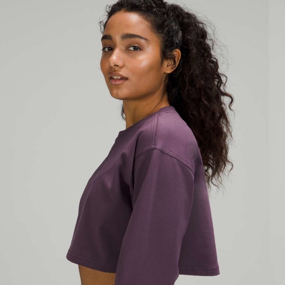 Lululemon All Yours Cropped Crew - Grape Thistle - Picture 3 of 6